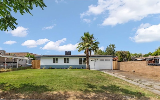 530 E 3rd St, Rialto, CA 92376 - ranch-style house featuring a garage and concrete driveway