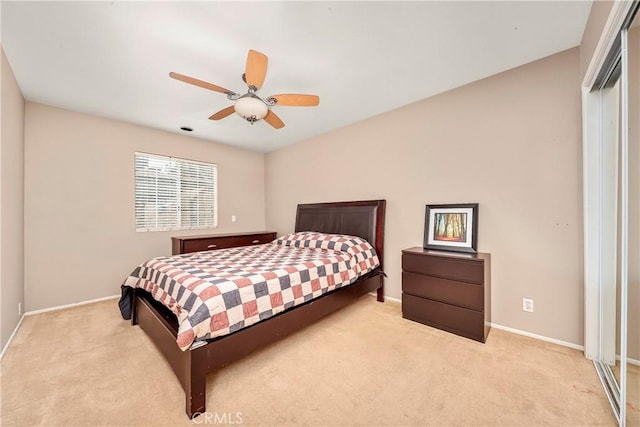 29639 Delphinium Ave, Canyon Country, CA 91387 - carpeted bedroom with a ceiling fan and a closet