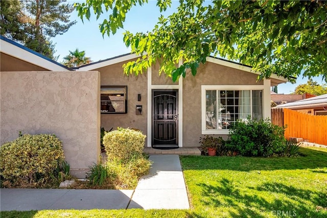 29639 Delphinium Ave, Canyon Country, CA 91387 - property entrance with stucco siding
