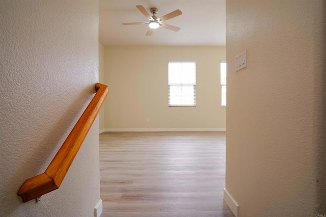 1295 Haglar Unit 1, Chula Vista, CA 91913 - hallway with wood finished floors and a textured wall