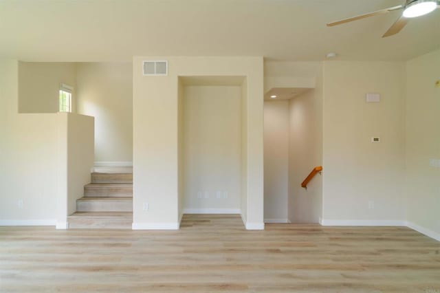 1295 Haglar Unit 1, Chula Vista, CA 91913 - unfurnished room with ceiling fan and wood finished floors