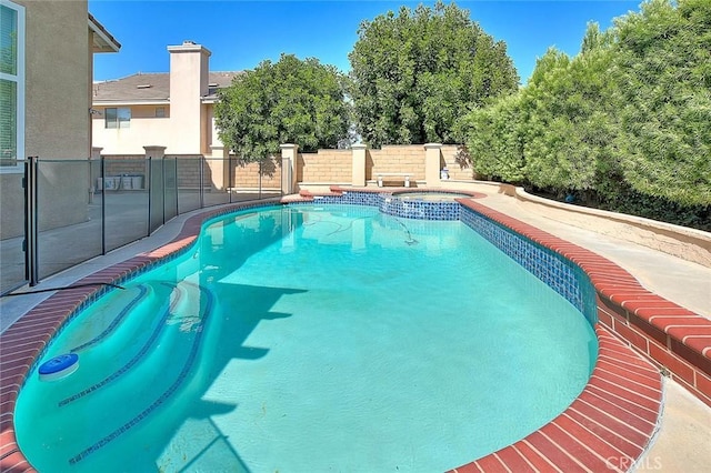16549 Celadon Ct, Chino Hills, CA 91709 - view of swimming pool featuring a pool with connected hot tub