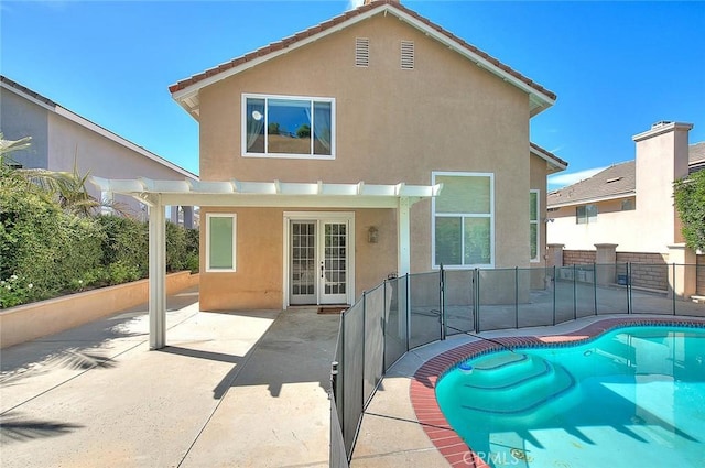 16549 Celadon Ct, Chino Hills, CA 91709 - back of house with french doors, stucco siding, and a patio area