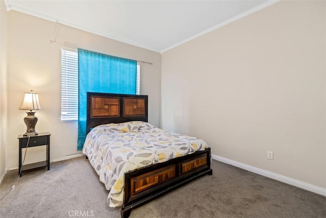 3450 Lake Park Ave, Fallbrook, CA 92028 - carpeted bedroom with ornamental molding and baseboards