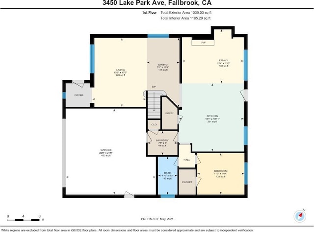 3450 Lake Park Ave, Fallbrook, CA 92028 - view of property floor plan