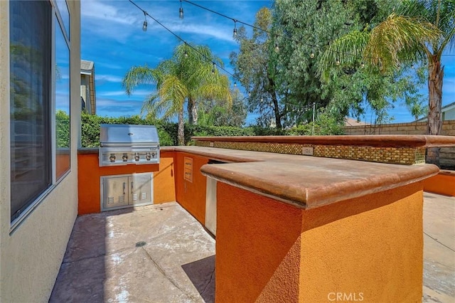 23609 Wilmington Ct, Valencia, CA 91354 - view of patio / terrace with area for grilling and a bar
