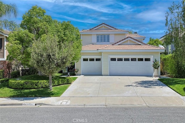 23609 Wilmington Ct, Valencia, CA 91354 - traditional home with a tile roof and driveway
