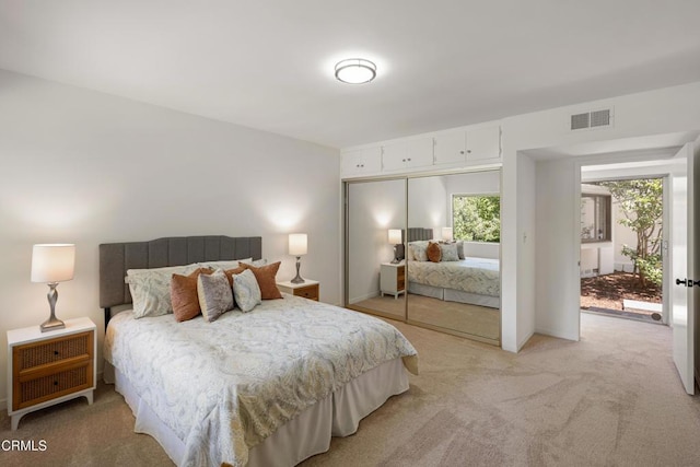 3505 E California Blvd, Pasadena, CA 91107 - bedroom featuring light carpet and a closet