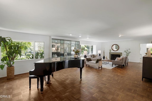 3505 E California Blvd, Pasadena, CA 91107 - living area with healthy amount of natural light and a fireplace