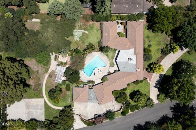 3505 E California Blvd, Pasadena, CA 91107 - aerial view of property and surrounding area featuring a pool
