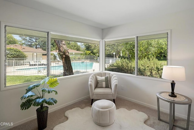 3505 E California Blvd, Pasadena, CA 91107 - sitting room with healthy amount of natural light and carpet flooring