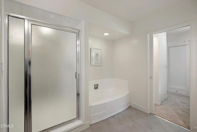 3505 E California Blvd, Pasadena, CA 91107 - full bath featuring a garden tub and a shower stall
