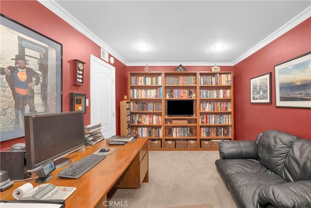 12111 Reagan St, Los Alamitos, CA 90720 - carpeted office space with crown molding