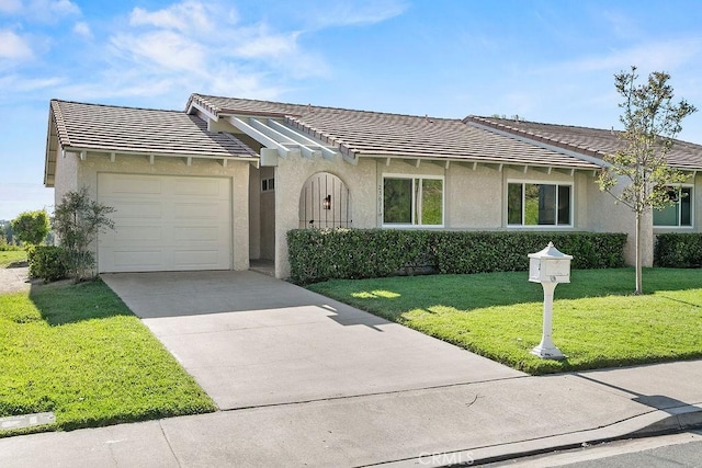 23631 Via Storni, Mission Viejo, CA 92692 - ranch-style home featuring a tiled roof, an attached garage, and stucco siding