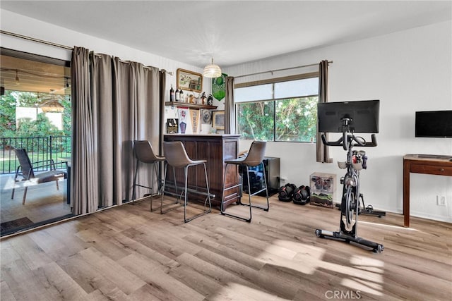 139 Flag Way Unit C, Paso Robles, CA 93446 - indoor dry bar with wood finished floors