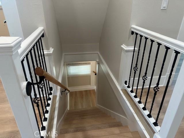 1902 E Citrus Ave, Redlands, CA 92374 - stairway with wood finished floors