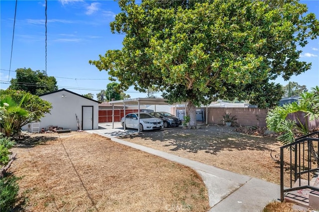 7503 Norwalk Blvd, Whittier, CA 90606 - view of yard with a detached carport