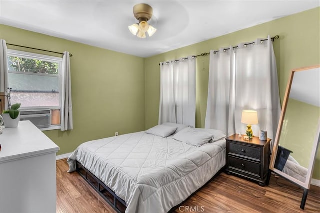 7503 Norwalk Blvd, Whittier, CA 90606 - bedroom with wood finished floors, cooling unit, and ceiling fan