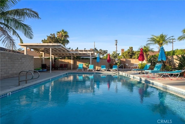 1076 Mitchell Ave, Tustin, CA 92780 - community pool with a pergola and a patio