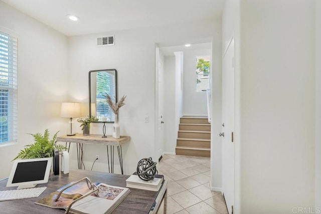 1131 Elfin Forest Rd E, San Marcos, CA 92078 - office with light tile patterned flooring, plenty of natural light, and recessed lighting