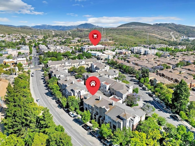 1131 Elfin Forest Rd E, San Marcos, CA 92078 - aerial view of residential area with a mountain backdrop
