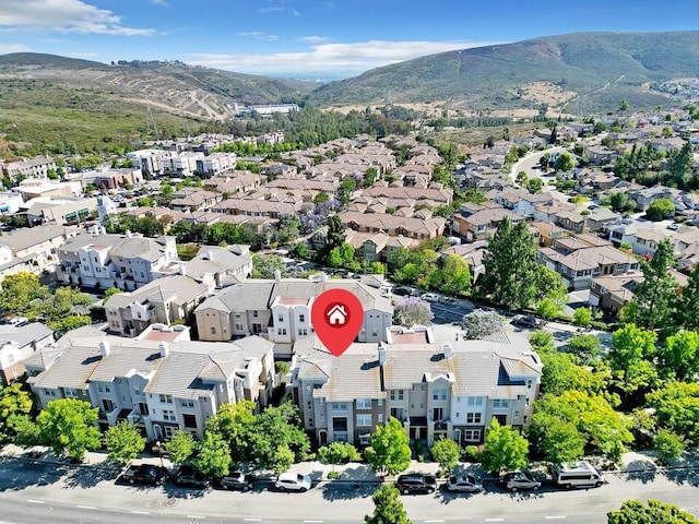 1131 Elfin Forest Rd E, San Marcos, CA 92078 - aerial view of residential area with a mountain backdrop