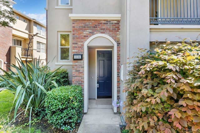 1131 Elfin Forest Rd E, San Marcos, CA 92078 - property entrance featuring stucco siding and brick siding