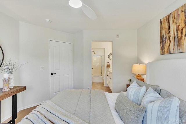 1131 Elfin Forest Rd E, San Marcos, CA 92078 - bedroom featuring ensuite bath and a ceiling fan