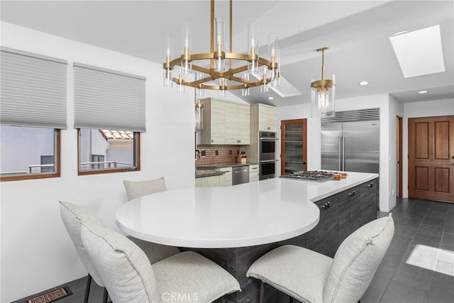 769 Greystone Pl, San Luis Obispo, CA 93401 - dining space with a chandelier and recessed lighting