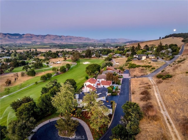 769 Greystone Pl, San Luis Obispo, CA 93401 - aerial overview of property's location featuring mountains and a golf course