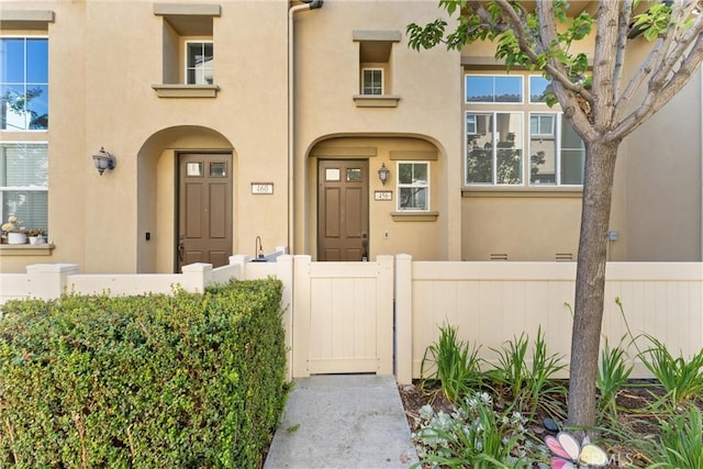456 W Linden Dr, Orange, CA 92865 - doorway to property featuring stucco siding
