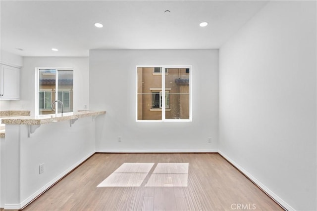 456 W Linden Dr, Orange, CA 92865 - unfurnished dining area featuring light wood finished floors and recessed lighting