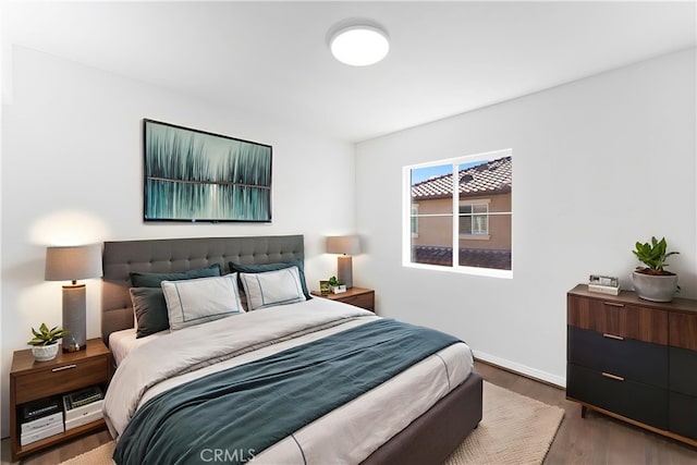 456 W Linden Dr, Orange, CA 92865 - bedroom with wood finished floors and baseboards