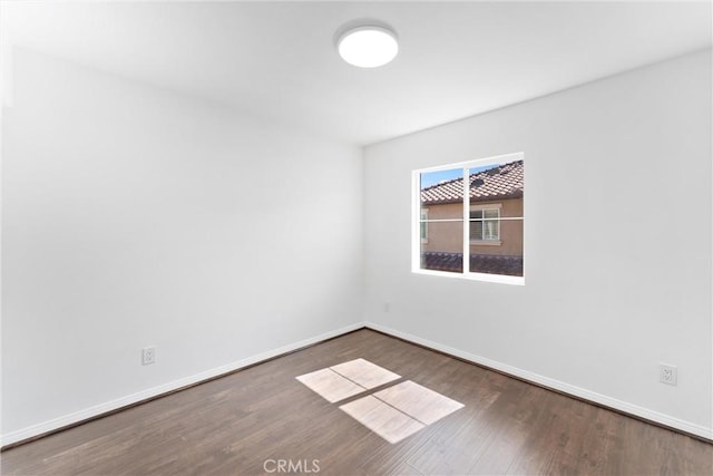 456 W Linden Dr, Orange, CA 92865 - empty room with wood finished floors and baseboards