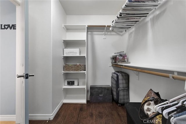 9525 Cambria Ct, Phelan, CA 92371 - spacious closet featuring wood finished floors