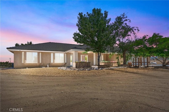 9525 Cambria Ct, Phelan, CA 92371 - view of front of house featuring a tile roof and stucco siding