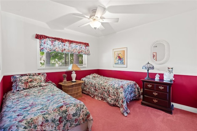 5230 Harbour Heights Ct, San Diego, CA 92109 - carpeted bedroom featuring a ceiling fan