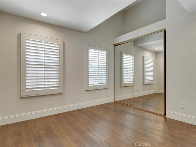 23034 Park Este, Calabasas, CA 91302 - unfurnished bedroom featuring wood finished floors, a closet, and recessed lighting