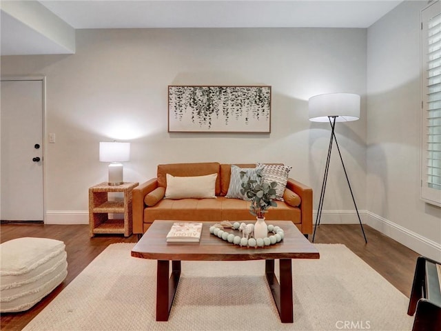 23034 Park Este, Calabasas, CA 91302 - living area featuring baseboards and wood finished floors