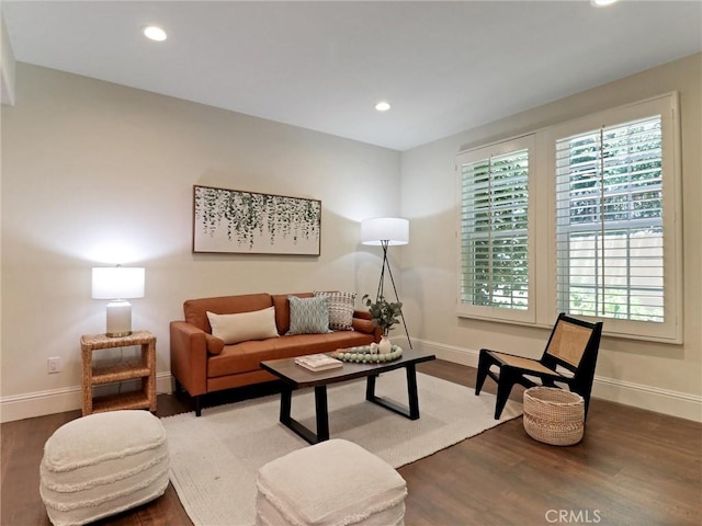 23034 Park Este, Calabasas, CA 91302 - living room featuring wood finished floors and recessed lighting