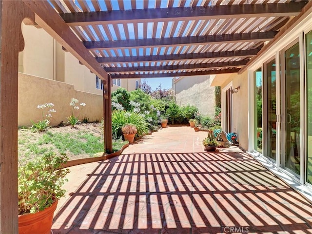 23034 Park Este, Calabasas, CA 91302 - view of patio with a pergola