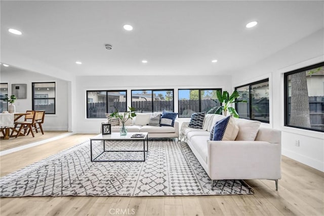 57 S Grand Oaks Ave, Pasadena, CA 91107 - living room with wood finished floors and recessed lighting