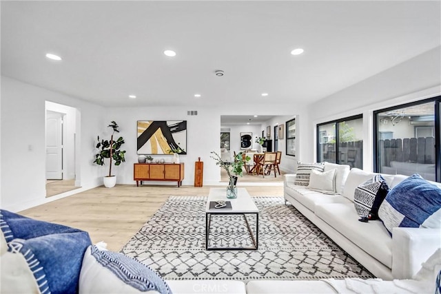 57 S Grand Oaks Ave, Pasadena, CA 91107 - living room with recessed lighting and wood finished floors