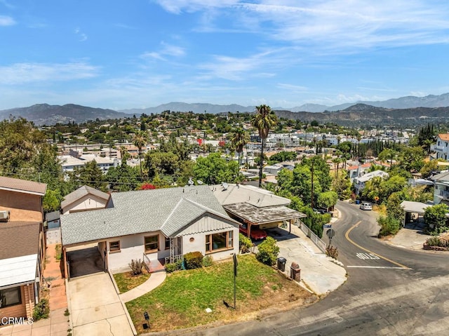 4127 Scandia Way, Los Angeles, CA 90065 - aerial perspective of suburban area with a mountainous background
