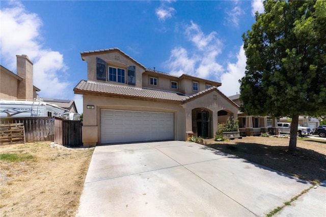 26 Billings Ave, Beaumont, CA 92223 - mediterranean / spanish house with driveway, stucco siding, and a tile roof