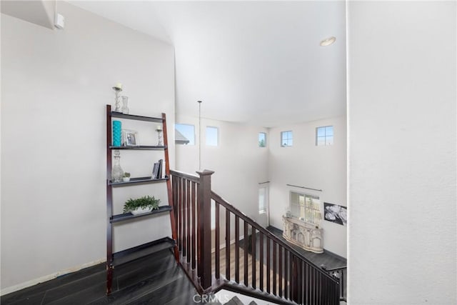 26 Billings Ave, Beaumont, CA 92223 - stairway with wood finished floors and recessed lighting