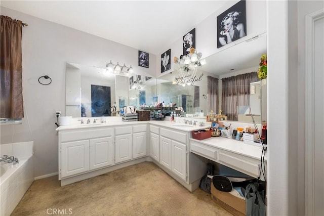 26 Billings Ave, Beaumont, CA 92223 - bathroom with double vanity and a bath