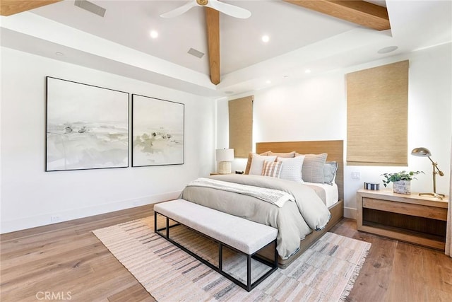 1831 Newport Hills Dr E, Newport Beach, CA 92660 - bedroom with light wood-style flooring, recessed lighting, and ceiling fan