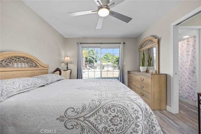 3108 Holbrook St, Bakersfield, CA 93312 - bedroom with wood finished floors and ceiling fan