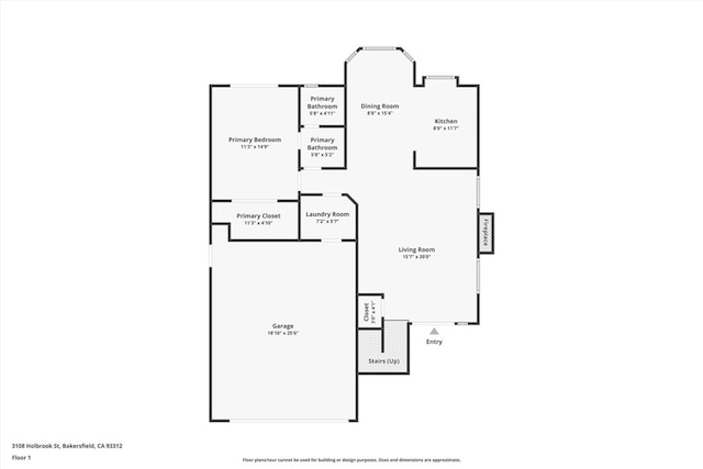 3108 Holbrook St, Bakersfield, CA 93312 - view of home floor plan